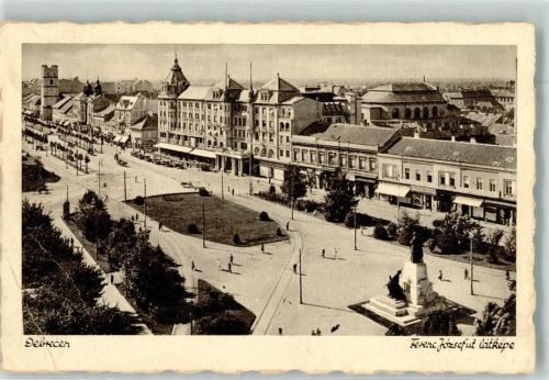 Debrecen 1937 Franz Jozsef Platz Foto AK