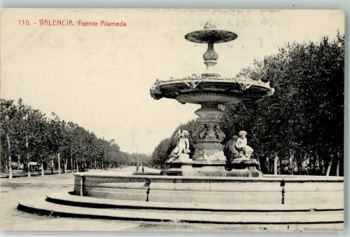 Valencia Denkmal Brunnen Fuente Alameda
