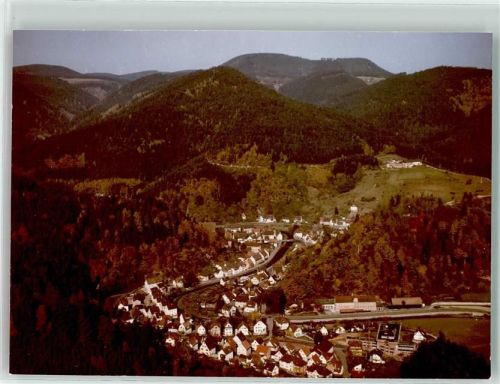 Schiltach Foto Original aus Archiv eines Ansichtskartenverlags Vogelschau Ort handschriftlich