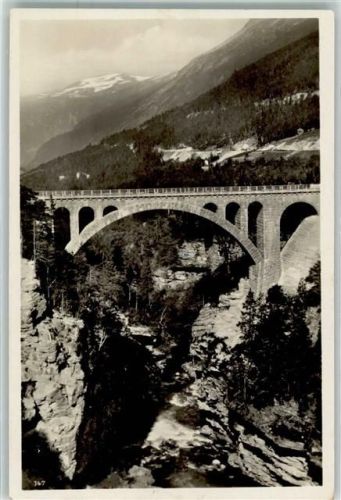 Andalsnes 1923 Foto AK Kyllingbrücke Raumabahn