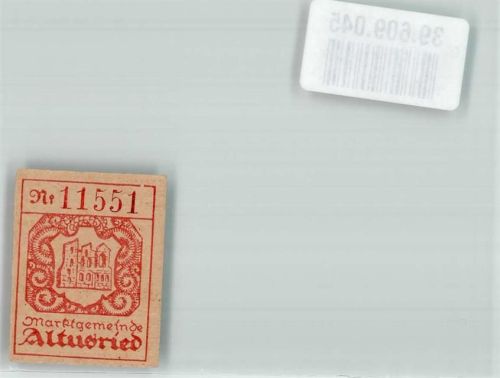 Altusried 1920 Notgeldschein 3 Pfennig Marktgemeinde