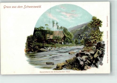 77776 W7624 Schapbach Gebrauchsspuren Bauernhaus im Schapbacher Tal Verlag Joh. Zimmermann