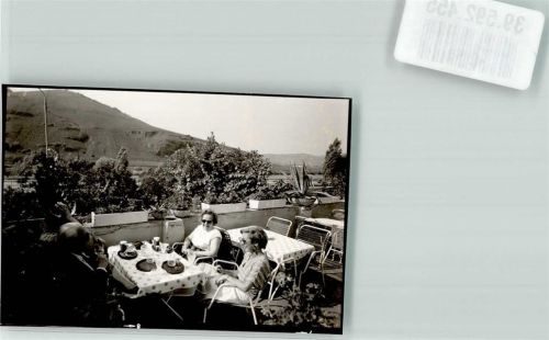 Burg Gartenterrasse Hotel zur Post Foto Original aus Archiv eines Ansichtskartenverlags Ort handschriftlich