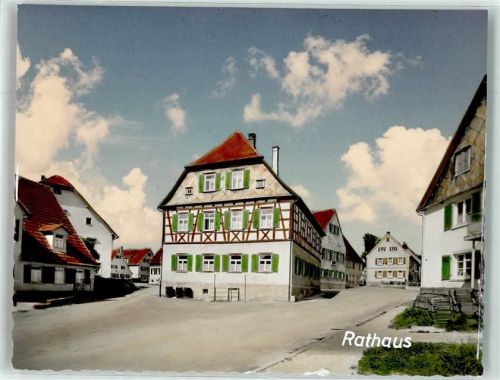 Gerstetten Rathaus Ort handschriftlich Foto Orginal aus Archiv eines Ansichtskartenverlags