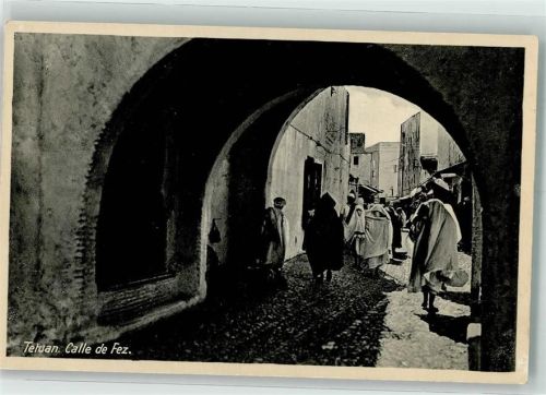 Tetuan Gasse Calle de Fez Tracht