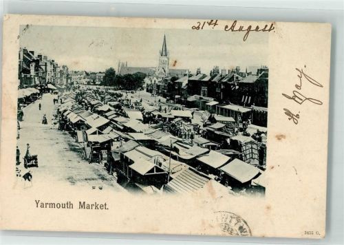 Gorleston-on-Sea 1902 Marktszene Great Yarmouth Norwich