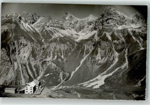 Kemptner Hütte Foto Orginal aus Archiv eines Ansichtskartenverlags Ort handschriftlich