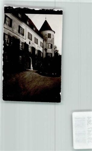 Jettingen-Scheppach Schloss Ort handschriftlich Foto Original aus Archiv eines Ansichtskartenverlags