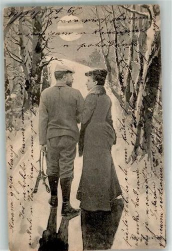 1902 Skolik Wien Liebespaar