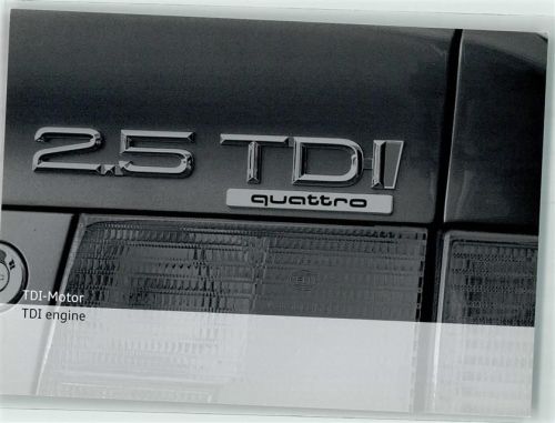 TDI Motor Audi Informationskarte
