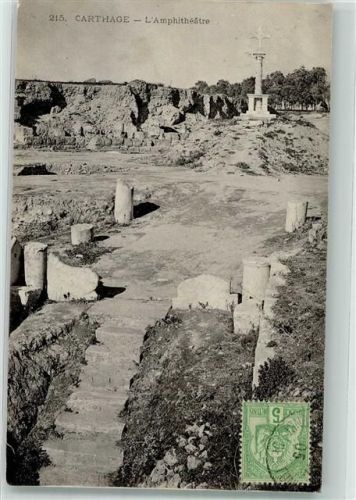 Karthago 1905 Denkmal Amphietheater