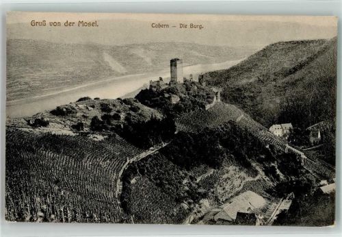 56299 W5405 Kobern - Die Burg Gruß von der Mosel