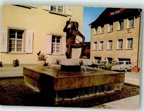 Stockach Denkmal Brunnen Auto Oldtimer