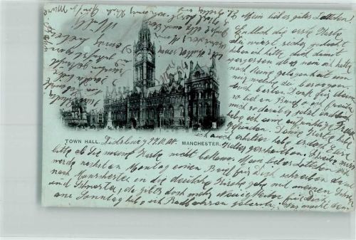 Manchester 1900 Town Hall Rathaus