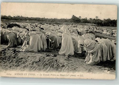 1907 Tracht Das große Gebet in der Wüste