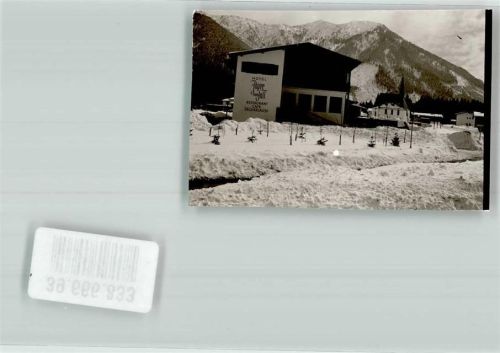 Fall Foto Original aus Archiv eines Ansichtskartenverlags Winter Hotel Jäger Ort handschriftlich