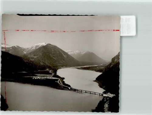 Fall Foto Original aus Archiv eines Ansichtskartenverlags Striche auf der Bildseite Vogelschau Ort handschriftlich