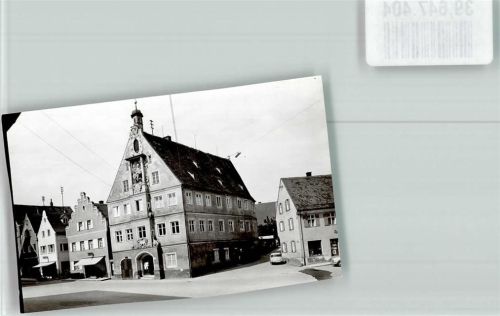 Geisenfeld Rathaus Foto Orginal aus Archiv eines Ansichtskartenverlags Ort handschriftlich