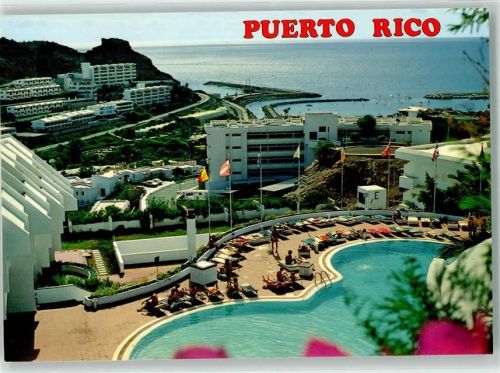 Mogán 1985 Schwimmbad Hotel Puerto Rico
