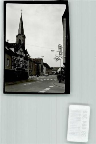 Stockach Ev. Melanchthonkirche Foto Original aus Archiv eines Ansichtskartenverlags Ort handschriftlich