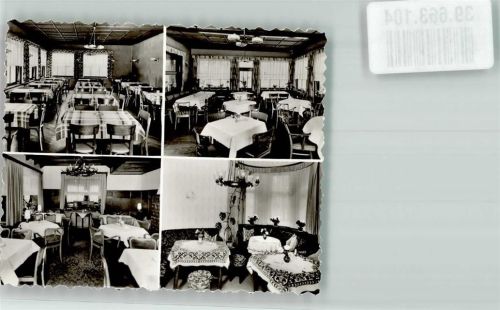 Kohlstädt Waldhotel Bärental Gastraum Ort handschriftlich Foto Original aus Archiv eines Ansichtskartenverlags