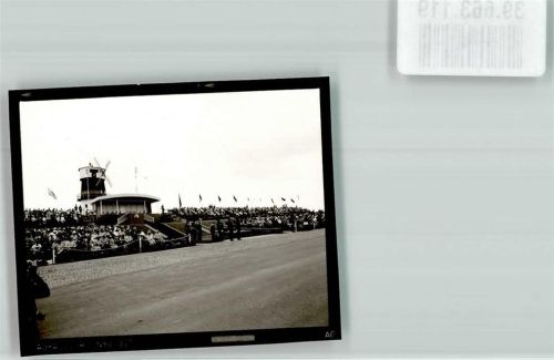 Sennelager 1977 Besuch Queen Elizabeth II Winningmühle Parade Truppe Soldaten Windmühle Fahnen Tribüne Militär Uniform Ort handschriftlich Foto Original aus Archiv eines Ansichtskartenverlags
