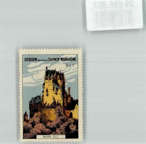 Wierschem Siegerin allerfeinste Sahne-Magarine Nr. 7. Burg Elz