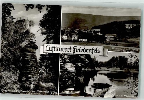 Friedenfels Burgruine Weißenstein Schloss u. Steinwald Stiller Waldsee