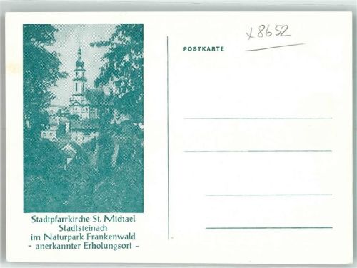 Stadtsteinach Stadtpfarrkirche St. Michael Naturpark Frankenwald