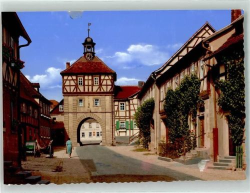 Königsberg Haßfurter Stadttor Foto Original aus Archiv eines Ansichtskartenverlags Ort handschriftlich