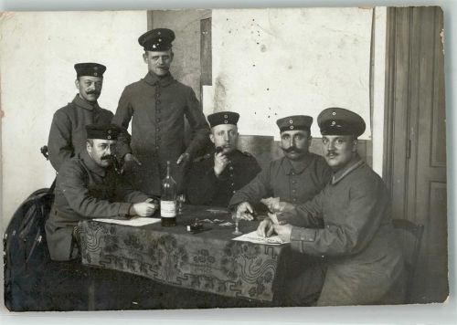1914 Soldat Uniform Wein Pfeife S.B. IV. Batl. Landw. Inf. -Regt. No. 39