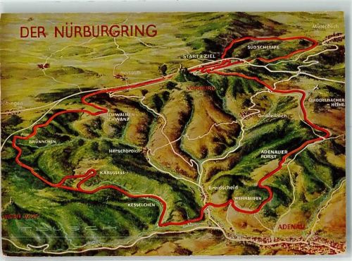 Adenau Vogelschau Nürburgring