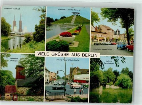Lichterfelde Kraftwerk Denkmal Lilienthal Kirche Kaiser Wilhelm Straße Baseler Straße