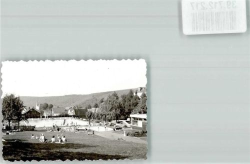 Burbach Foto Original aus Archiv eines Ansichtskartenverlags Freibad Ort handschriftlich