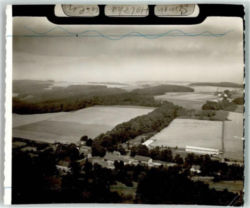 Rheine Fliegrafnahme Ort handschriftlich Holzhausen Foto Original aus Archiv eines Ansichtskartenverlags