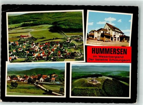 Hummersen Gasthaus Lippische Rose Foto AK
