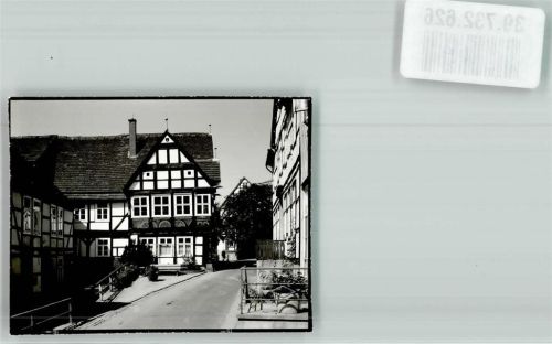 Schwalenberg Fachwerkensemble mit Rathaus in der Altstadt Foto Original aus Archiv eines Ansichtskartenverlags Ort handschriftlich