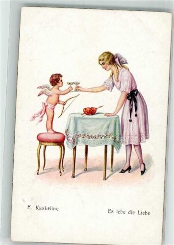Es lebe die Liebe Amor Frau Sekt