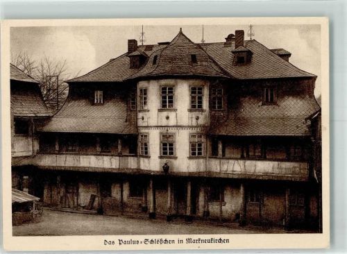 Markneukirchen Paulus-Schlösschen Heimatschutzpostkarte Dresden