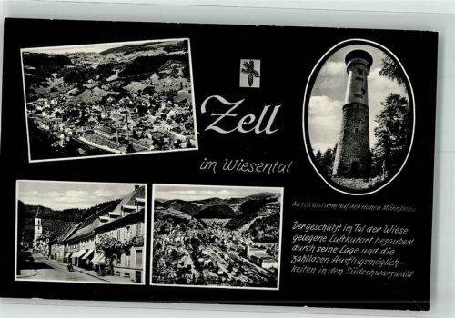 Zell Fliegeraufnahme Aussichtsturm Hohe Möhr