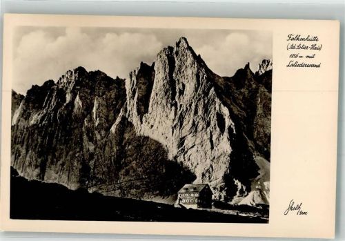 Falkenhütte 1958 Hüttenstempel Foto Sketh