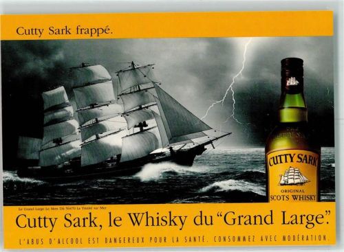 La Trinite-sur-Mer Cutty Sark Wisky du Grand Large Segelschiff 3 Master