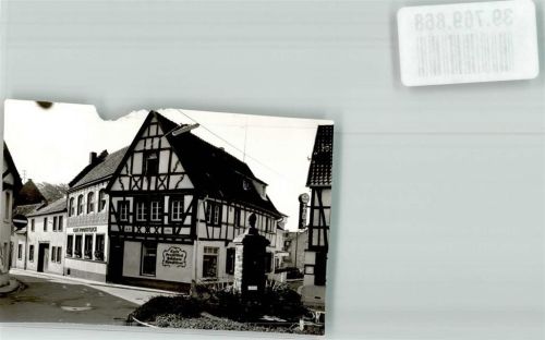 Gedern Cafe Hotel Denkmal Ort handschrifltich Foto Original aus Archiv eines Ansichtskartenverlags