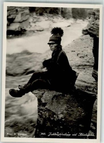 Foto D. Cronsioe Jukkasjärvi Lapp bei Abiskojokk