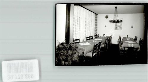 Eibelshausen Pension Gasthaus Haus Schulz Gaststube Foto Original aus Archiv eines Ansichtskartenverlags Ort handschriftlich