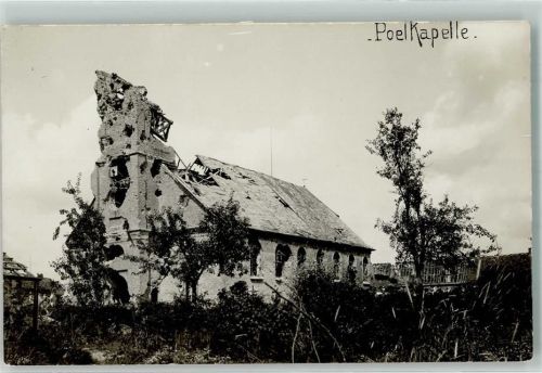 Langemark-Poelkapelle Kirche zerschossen