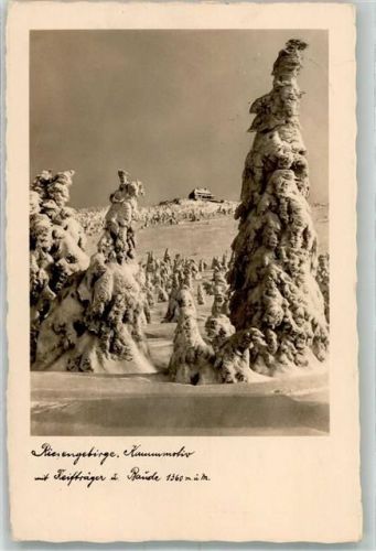 Reifträgerbaude 1934 Riesengebirge Winter