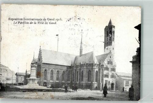 Gand 1913 Ausstellung 1913 Denkmal Rathaus