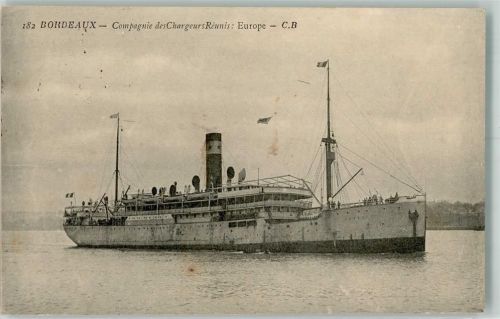 Bordeaux 1923 Compagnie des Chargeur Reunis