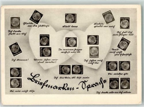 Briefmarken Sprache Marken mit dem Profilbild des Reichspräsidenten Hindenburg Verlag Horn T 225